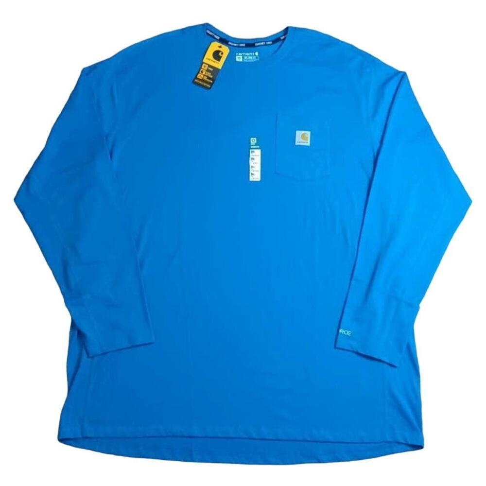 Carhartt Force Relaxed Fit Midweight Longsleeve Pocket Shirt sz:3XL TALL